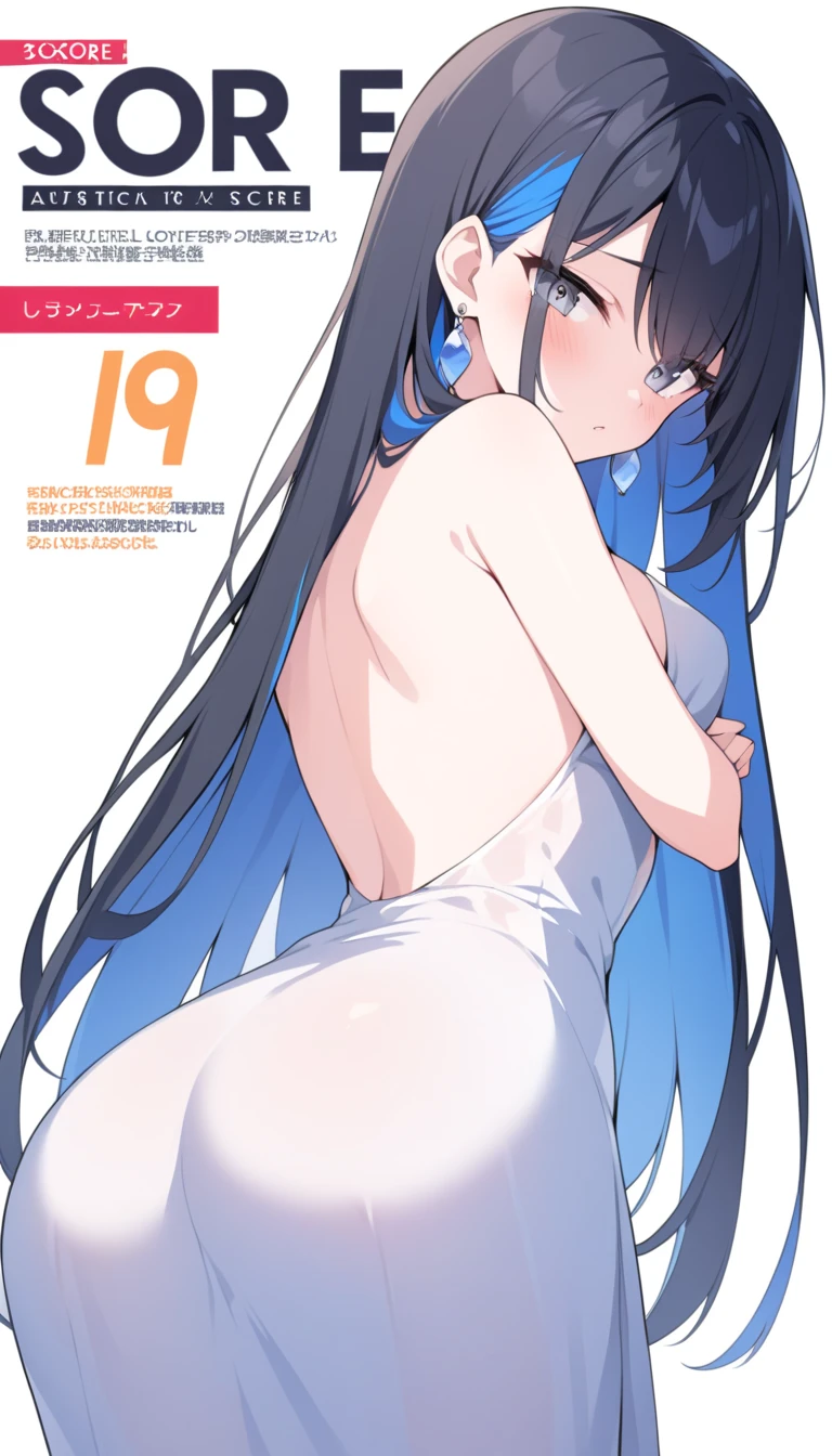 1girl, Browsing Caution, furuderika, Long Hair, Purple eyes, Blue Hair, Blunt bangs, ,,,nsfw , large breasts, nipple, Walking, , Snow sauna　frozen, wet, ,, Naked, blind ,Temptation (1girl)　Blank look, 独奏