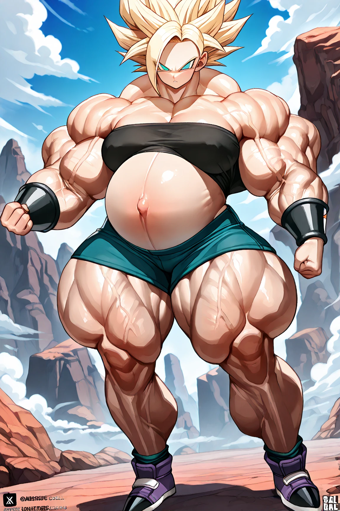 chernobog, big belly, chubby, masculine focus, underwear, bulge, nipples, full body, walking, full frontal, white background, 80s flat vector fashon art style