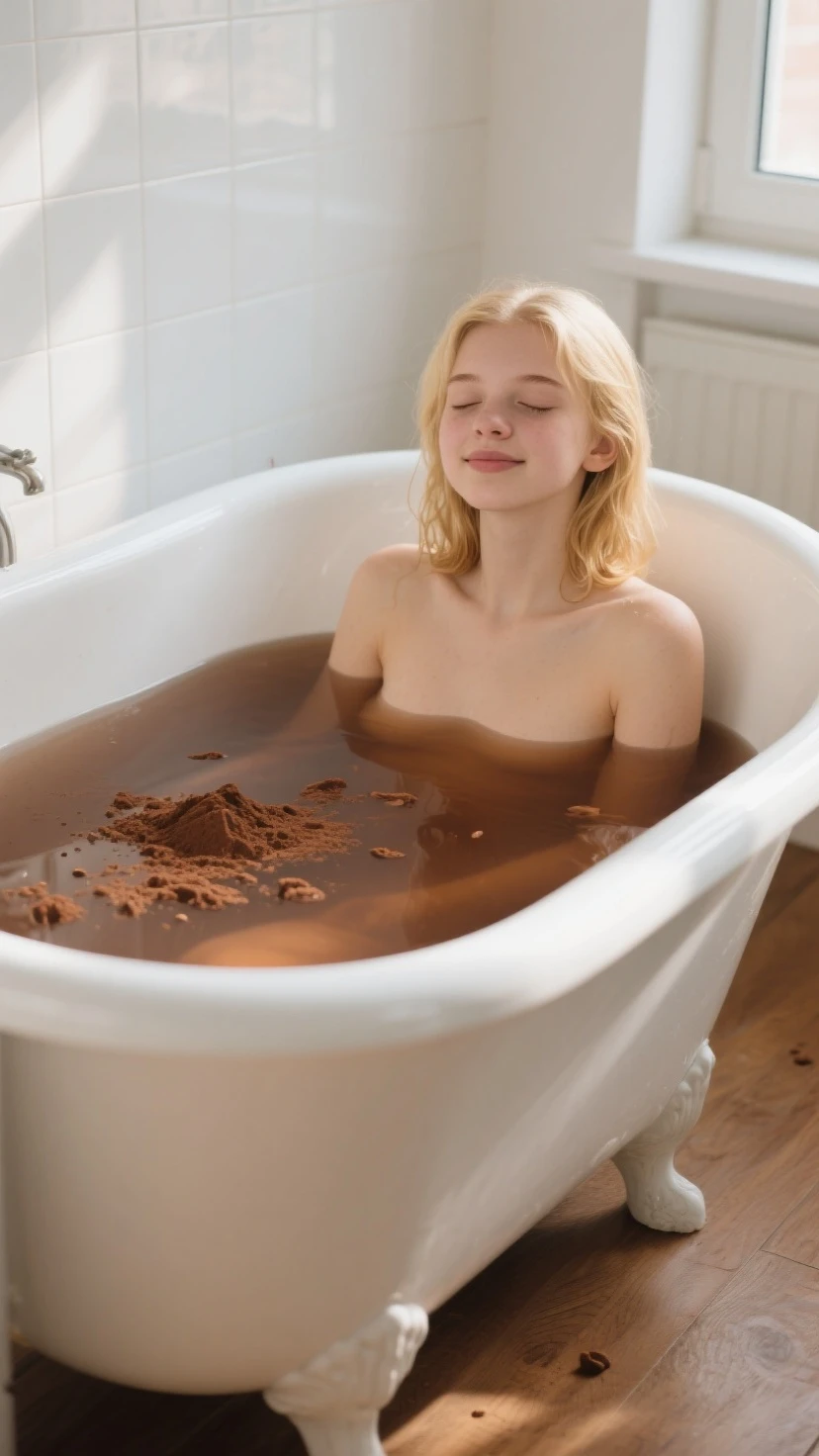 Taking a bath