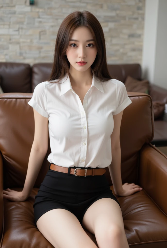 ulzzang-6500-v1.1, (Raw photo:1.2), (Photoreal),  (See-through:1.3), (genuine: 1.4), Office lady sitting cross-legged on the desk, wearing a strict suit, wearing a strict business suit, (super realistic pantyhose:1.3),  reluvy5213, sakimichan HDRI,  to NFSW、smile of shame、huge file size, High resolution, very detailed, highest quality, [masterpiece:1.6], An illustration, very detailed, ticker, fine details, highest quality, 8K wallpaper, movie lighting, cute droopy eyes beautiful big eyeuste piece)), 
