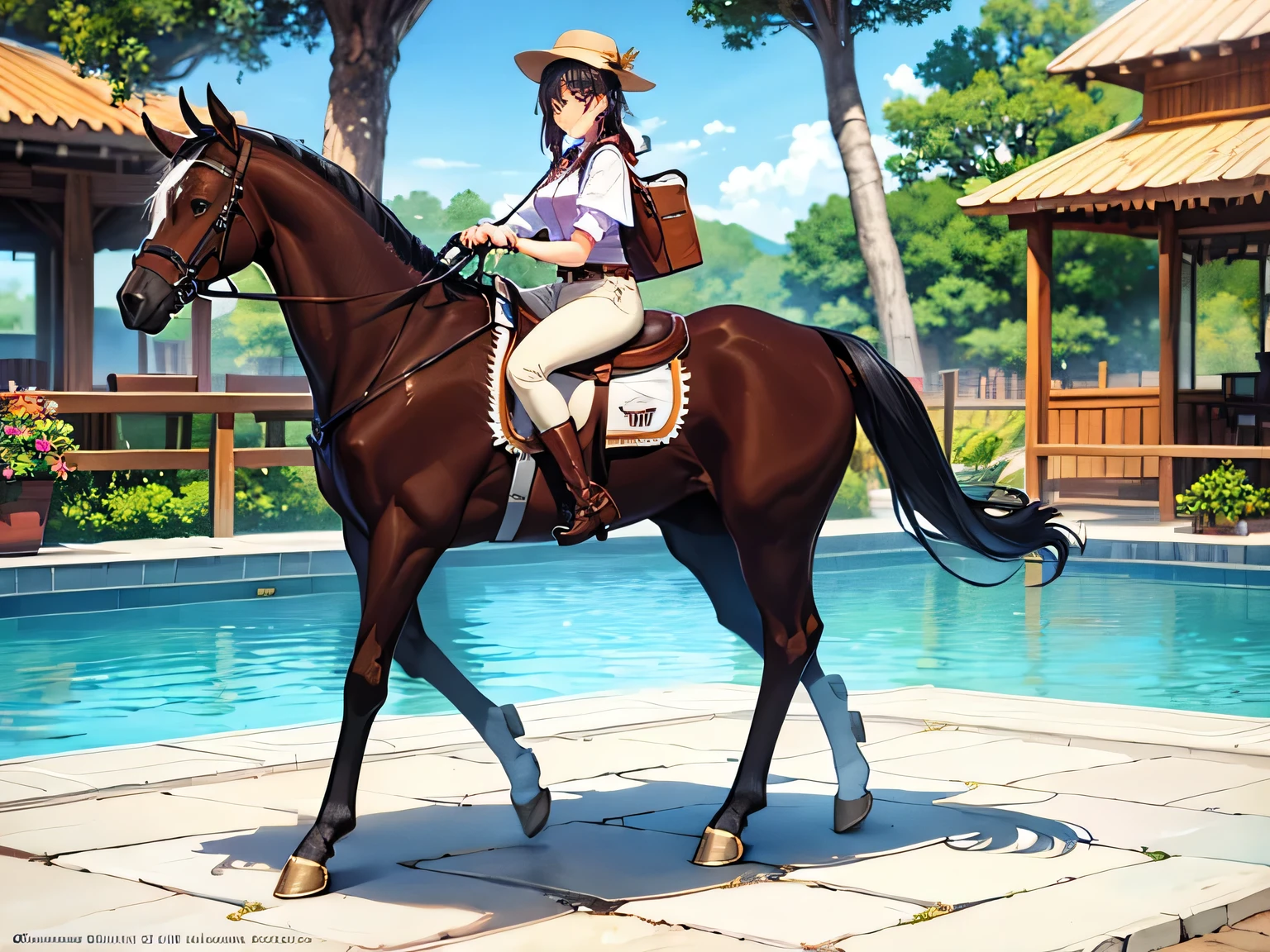 Cocoa Trap　Image of a thoroughbred