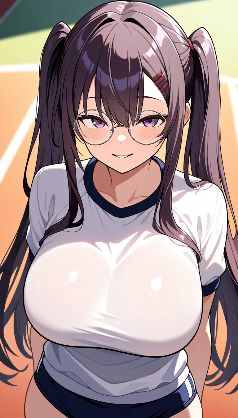 (​masterpiece, top-quality, hight resolution:1.2), (anime screencap,1.5, anime-keyvisual), (ultra_detailed, 4k、UHD:1.2), (photorealistic), (pixiv:1.3), the perfect body, hanekawa tsubasa, 1girl, glasses, A dark-haired, (2 braids), (huge breast:1.5), (nude:1.5, nipples:1.3), (on back, sleepy), missionary, spread legs, upper body, on bed, perfect anatomy, beautiful face, beautiful eyes, beautiful skin,