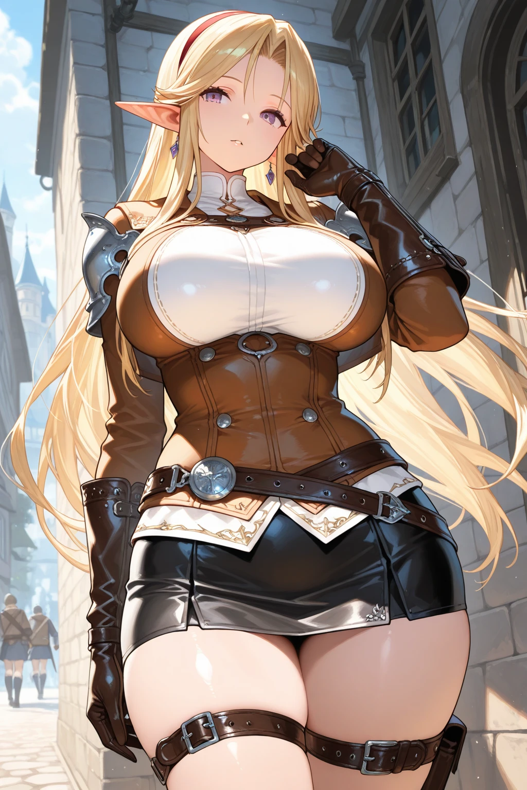 ((masterpiece)), ((best quality)), 1girl, adult, long hair, big bust, ((blonde hair)), very long blonde hair, ((intimidant look)), ((close-up)), profile image, green eyes, black and red clothes, sexy, dark colors, brillant eyes, ((coat with fur)), ((wavy hair)), exposed skin, ((sexy pose)), ((intimidant look)), good anatomy, ((dark sage clothes)), ((straight cut bangs)), emotionless, intimidant, ((beautiful eyes)), dark background, close up, ((detailed eyes)), beautiful eyes, ((detailed face)), hair bang, frontal look, evil, relaxed, smile, magical goddess othinus, abs, detailed face, eyepatch, huge tits, full body, ((detailed))