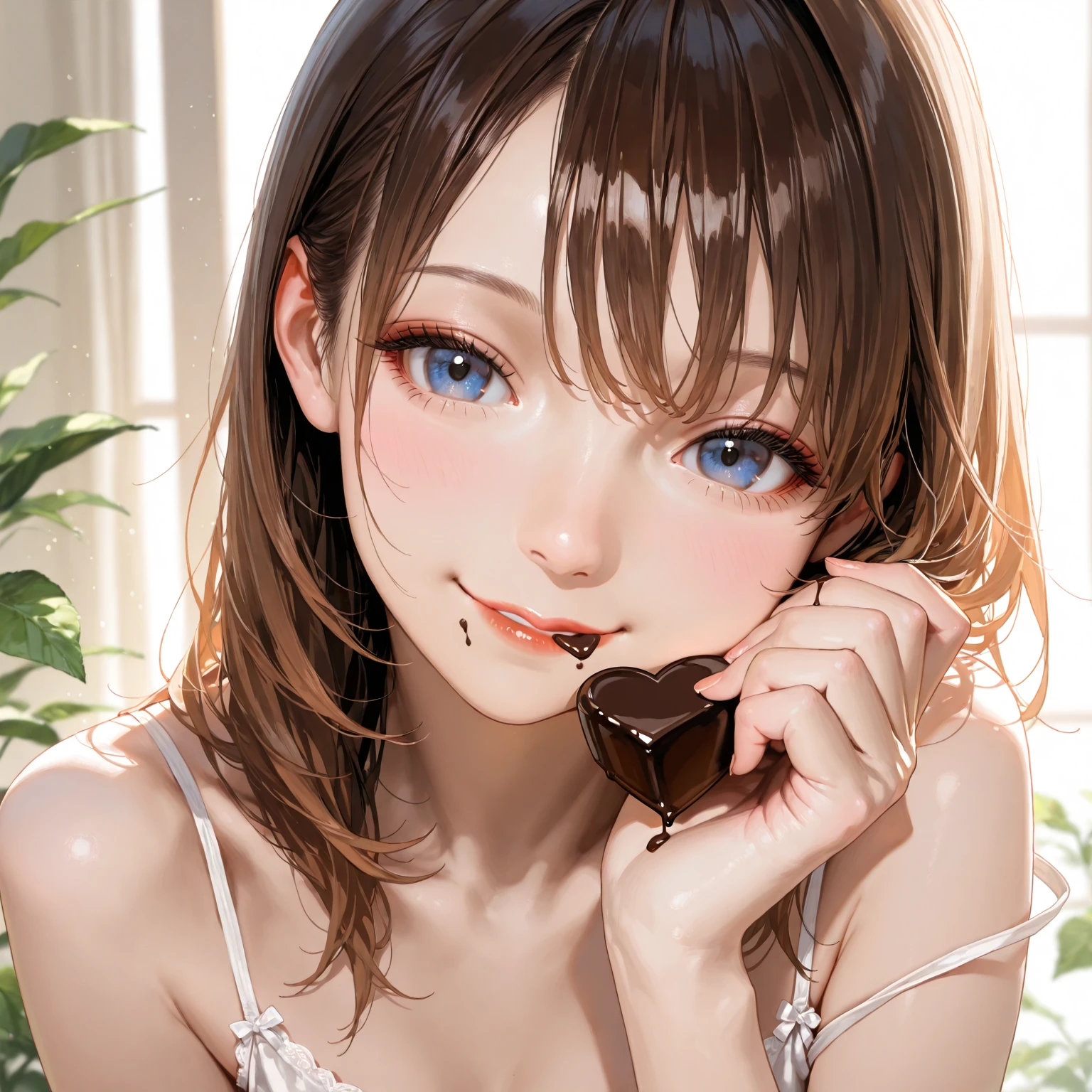 Highest quality, Super quality, 16K, Incredibly absurd, Very detailed, 2.5D, (NSFW:1.5),1boy,penis,veiny penis,(stealth fellatio:1.5),1 girl,(torn cloth:1.2) Very bright backlight, alone, {Beautiful and detailed}, Night view in the background, Very beautiful big (small breasts:1.5) And a small waist ((Press the chest)) 、(shiny skin:1.5)small Breasts,Calm expression, Natural soft light,, Delicate features, Blunt bangs, Beautiful Japanese Girl, 18-year-old, attractive figure,(Brown Hair), Light grain, Real Hands, , highest quality, Realistic, Very detailed, In detail, High resolution,Perfect dynamic composition, smile,pussy