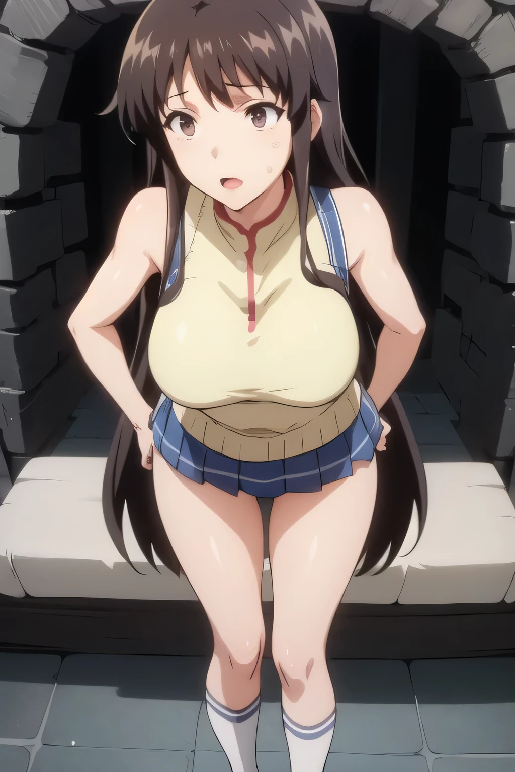 whole body、fullbody、(No bra、fundoshi), A woman being held captive ((Securely strapped to a medieval rack、Immobilize limbs、Open and fix the legs)), ((With a loud laugh)), With eyes wide open, (((NSFW、Naughty pictures)))