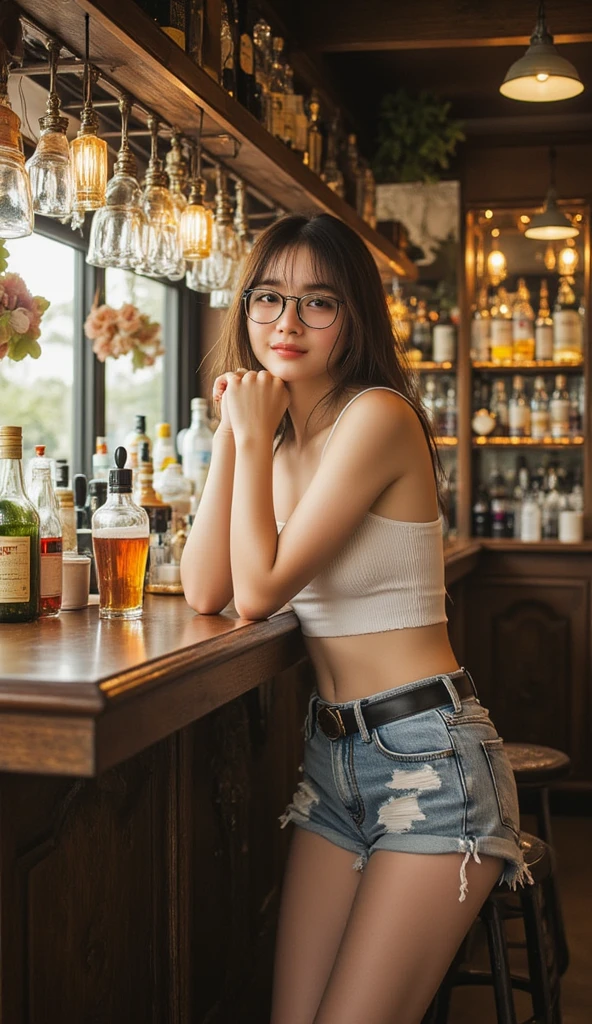 wear glasses,