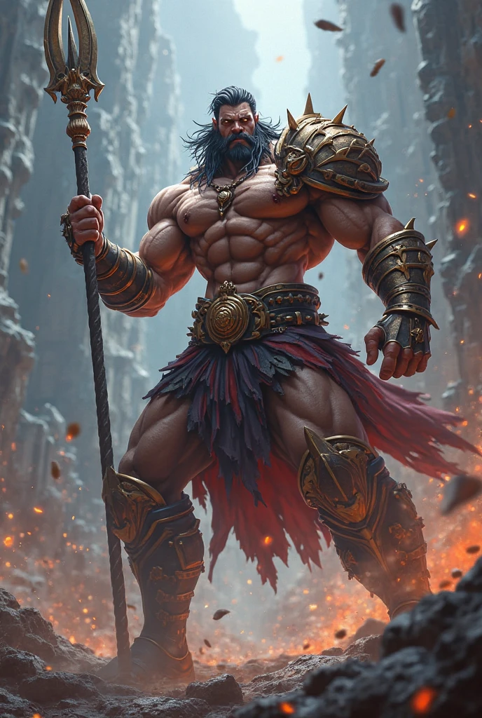 masterpiece, detailed, intricate, epic fantasy, colorful, full body, slight angle, man, 40 years old, hulking, brawny, fitted, ankle wraps, very hairy torso, big strong hands, fine detailed, running, intense action, dynamic juxtaposition, skimpy revealing slavery outfit, receding hairline, smirk, gladiator, with a sword, blades, big ancient city on fire in the background, heavy rain, smoggy, pointing away, depth of field, particle effects, high quality shadows, intense action --auto --s2