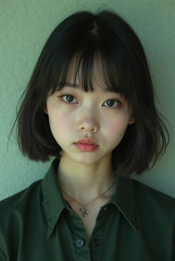 beautiful girl, white skin, short hair, realis, ultra detail, 70mm lens