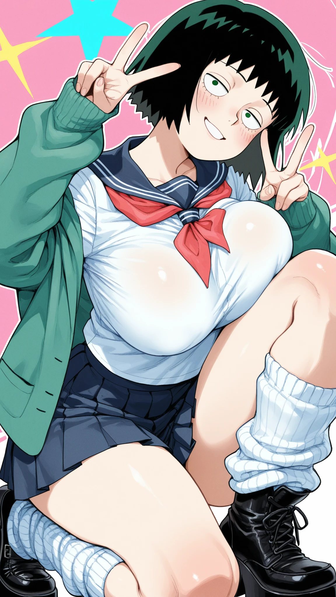 hiquality、16 K、(((NSFW)))、((((()))))、(((huge-breasted)))、((well-muscled))、(thick thight)、(Black hair)、 (Shorthair)、(Sweat)、((:o))、((nipple bulge))、((despairing))、((white bla))、White socks below the knee、((Red Eyes、Put your hanDs behinD your heaD))、(Armpits)、 Dark room、((spreading legs))、((Surprised))、((restrained arms))、eye glasses