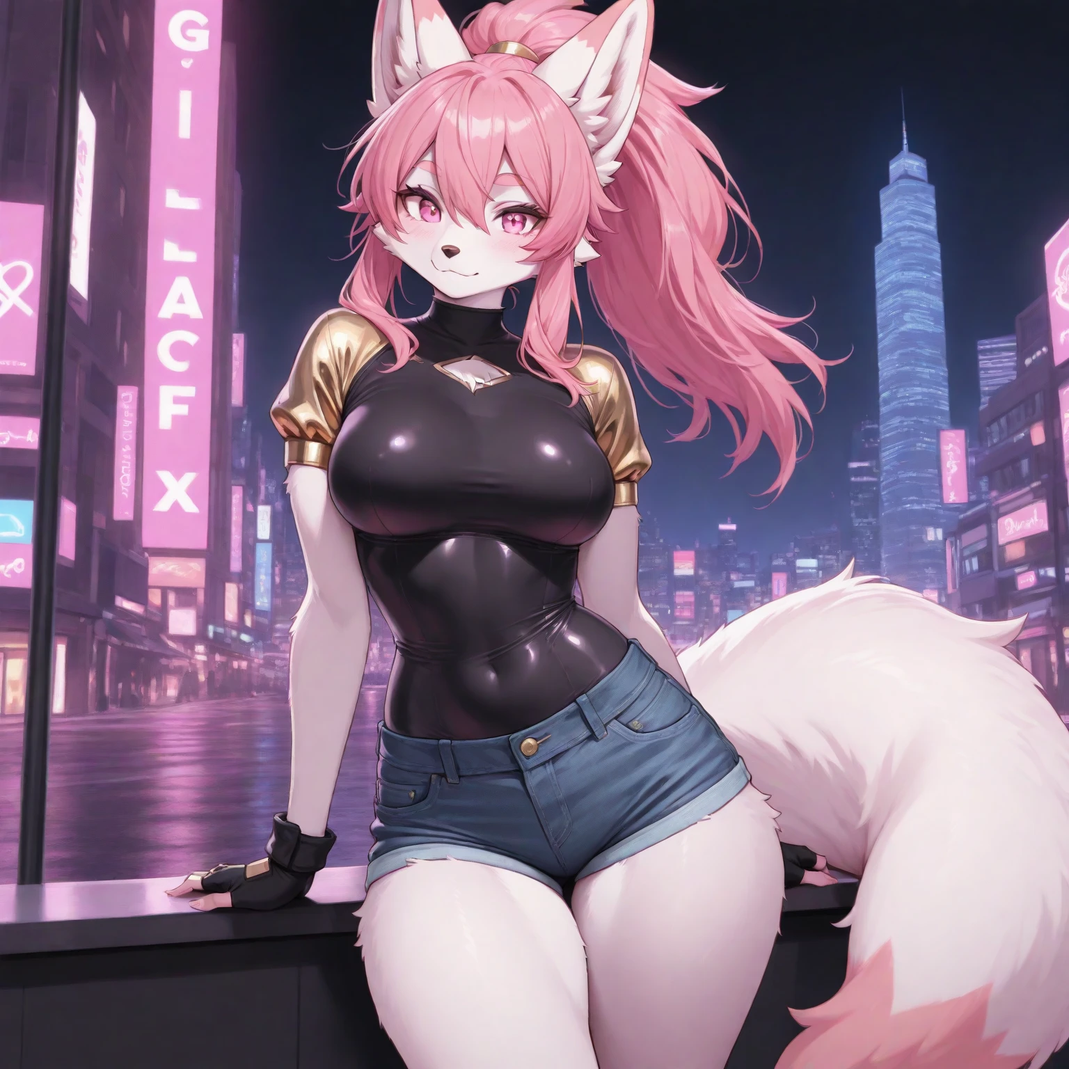 Anime Girls Cosplay，cat ears and tail,Put your breasts on the scale