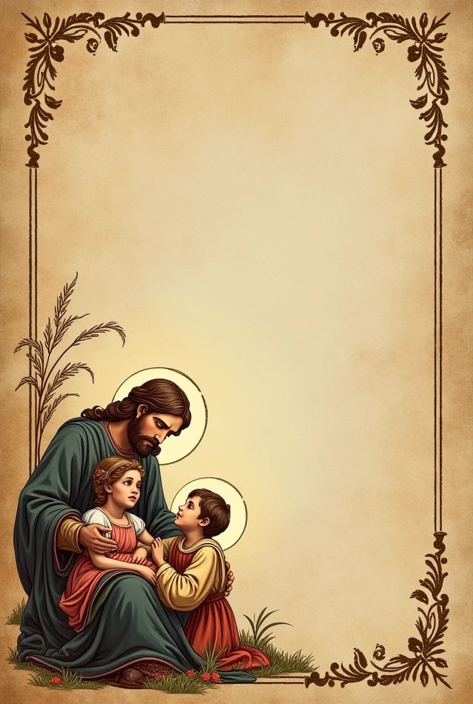Ticket sheet with the image of the Holy Family in the footer
