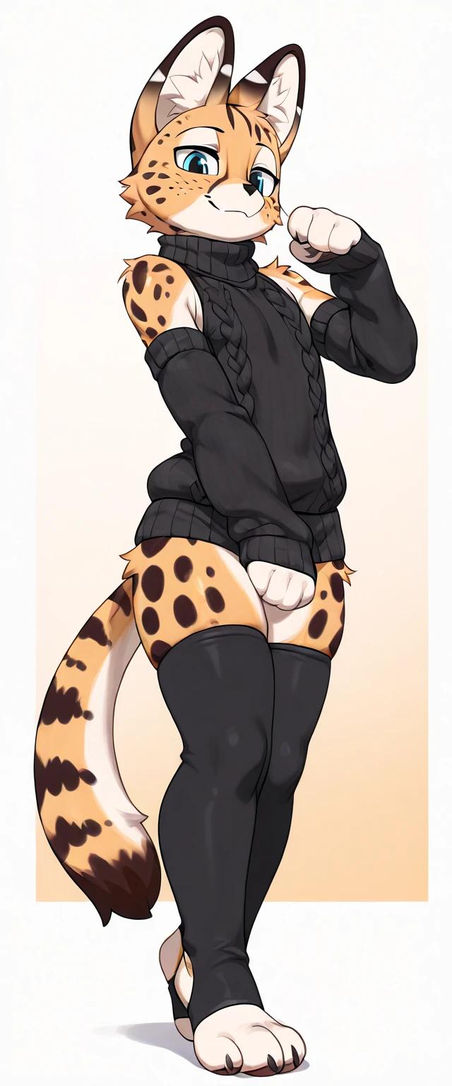 score_9, score_8_up, score_7_up, score_6_up, score_5_up, score_4_up, (solo), female anthro hyena, shirt underboob, vertical striped yoga pants, lusty, fluffy body, long blond hair, turquoise eyes, (thick thighs:1.5) ,lying down, on back, pov from front and above, spreading legs , violet background, simple background, high heels (white and black clothes) (low angle view)