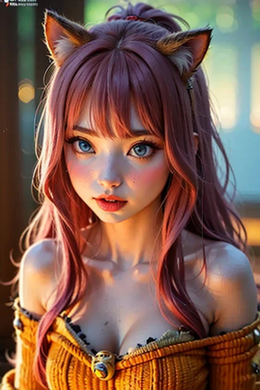 fullnude、Pink 、Female genitals、tiny chest、Pink hair、length hair、kawaii faces、Sexual organics、A slender、hi-school girl