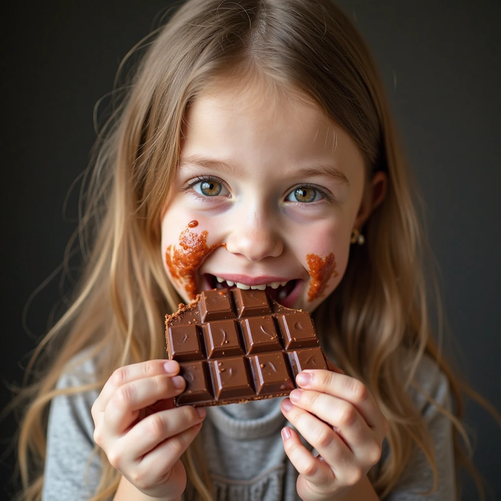 eating chocolate