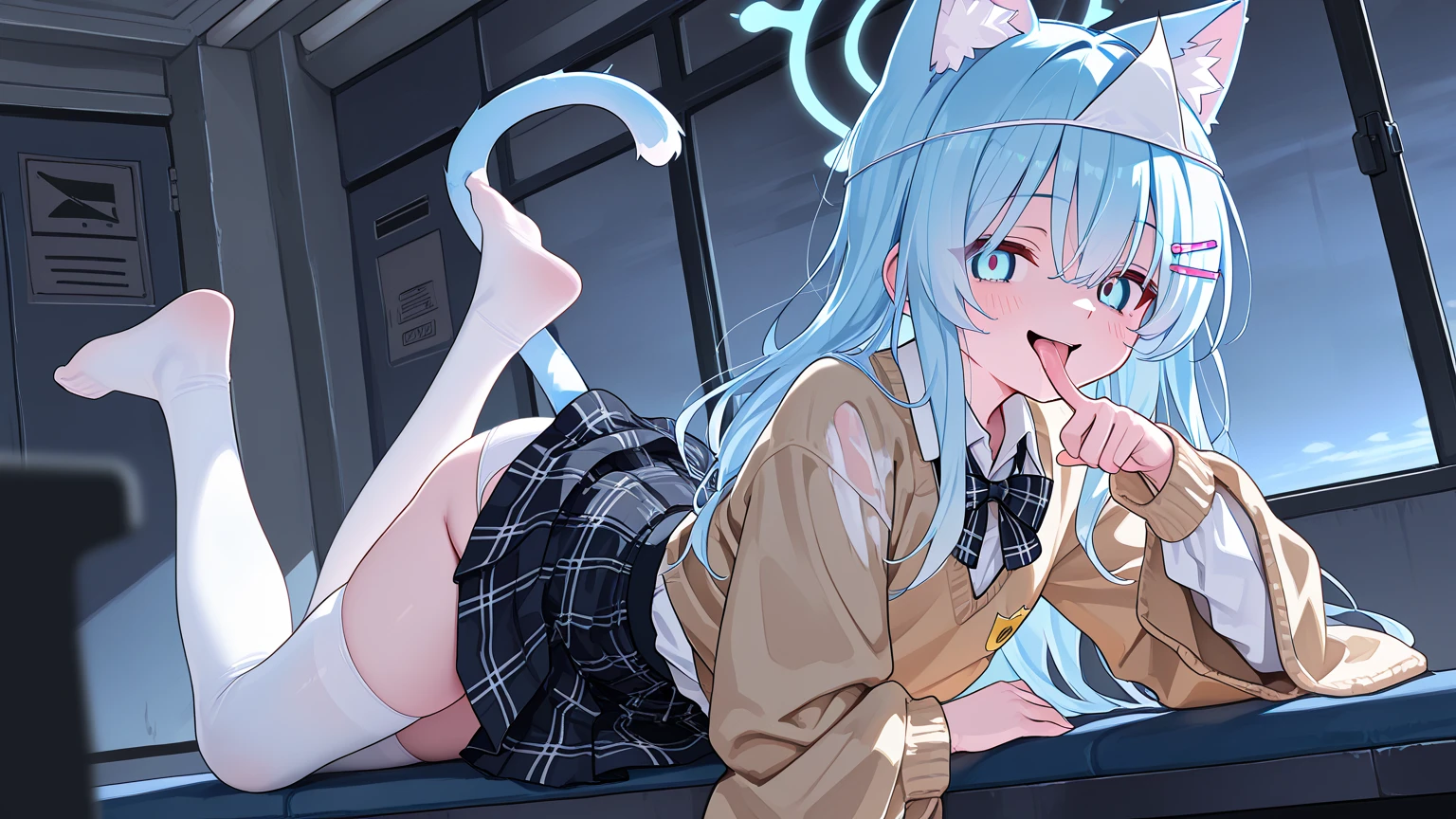 kemono, female, feline, long hair, white paws, {{{white monotone furry body}}}, {{white furry face}}, white furry legs, {furry body}, {furry face}, {furry legs}, {cyan hair}, {cyan eyes}, {{{cyan cat ears}}}, , cyan sailor collar, cyan skirt, tail lifting skirt, fertilisation, sperm cell, {{sperm meets egg}}, {{{leaning on wall}}}, moaning, meow, {{from behind}}, {{{perfect pussy}}}, {{alleyway}}, panicked expression, panic, tears, furry, furry female, animal ear fluff, 1girl, ass, after sex, cum inside, xray view