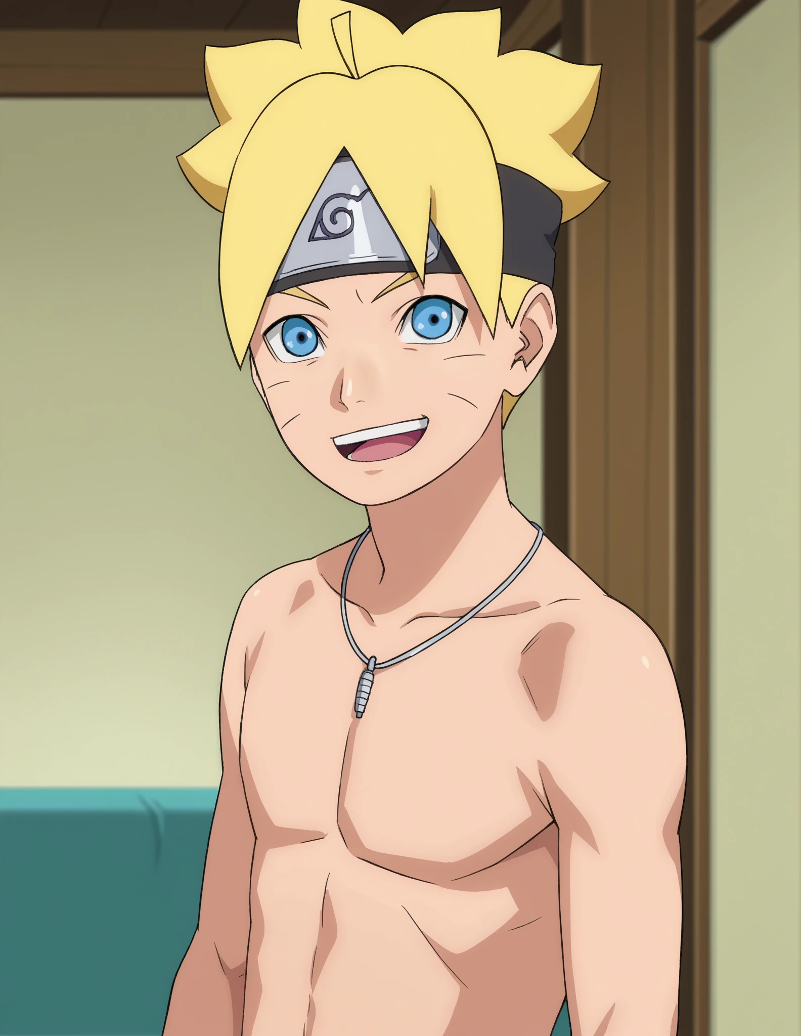 Borutouzumaki, Boruto Uzumaki, short hair, Blue eyes, Blonde hair, Male focus, mark on face, spiky hair, mustache markings, forehead protector,
outdoors, the forest, nature, trees, grass, sky, clouds, Sun,
BREAK looking at viewer, (cowboy shot:1.5),
BREAK (masterpiece:1.2), Best quality, a high resolution, unity 8k wallpaper, (illustration:0.8), (Beautiful detailed eyes:1.6), very detailed face, Ideal lighting, extremely detailed computer graphics, (Perfect hands, Ideal Anatomy), nude body, nude top, spread legs, squatting, little penis, shy, 8k quality, excited, Mouth open, ass, back view