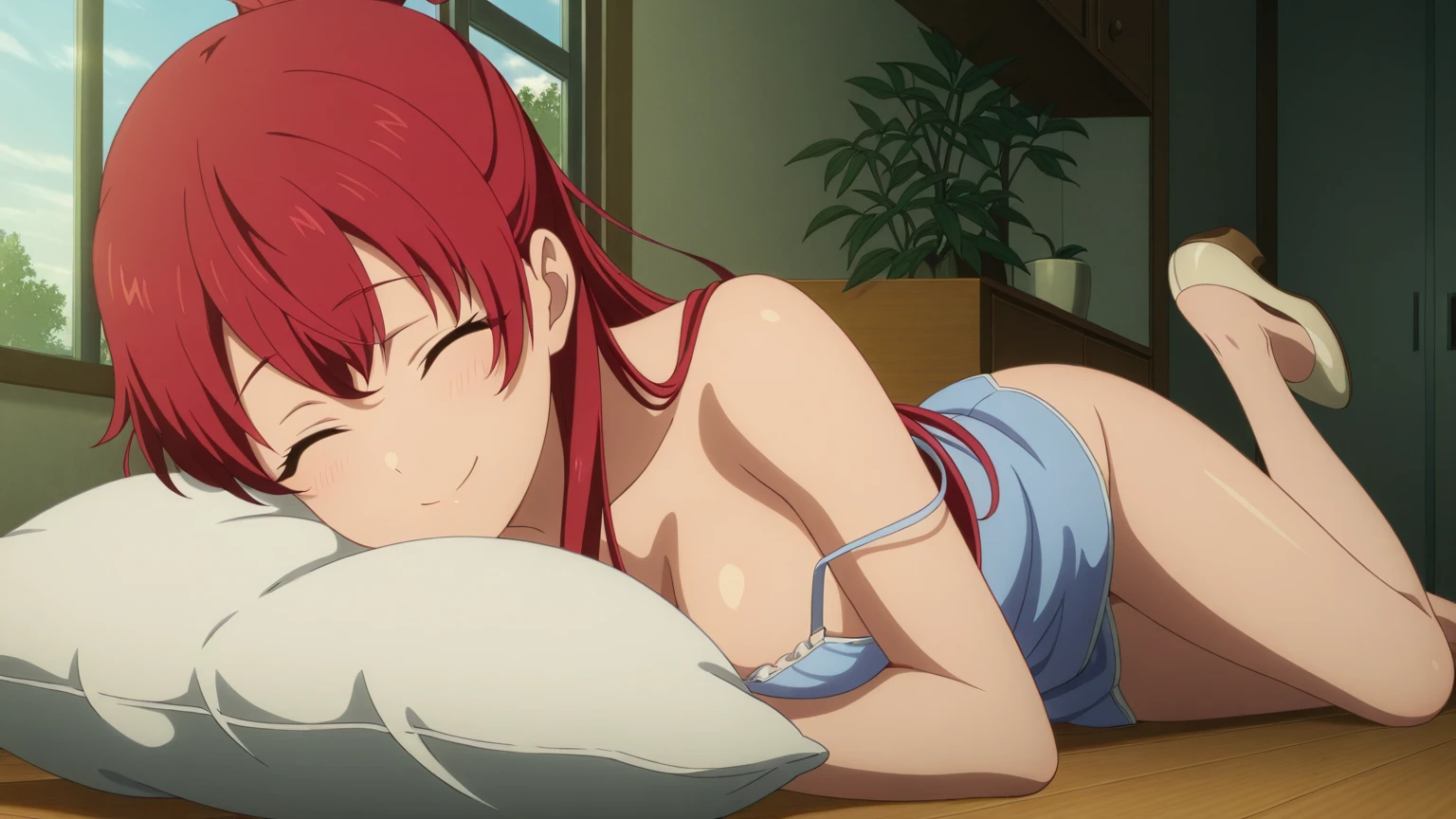 ((Highest quality)), ((masterpiece)), (detailed), prison, One person, femdom, dominatrix, looking at viewer, ((((completely naked)))), ((evil grin)), ((pov across bed)), 独奏,