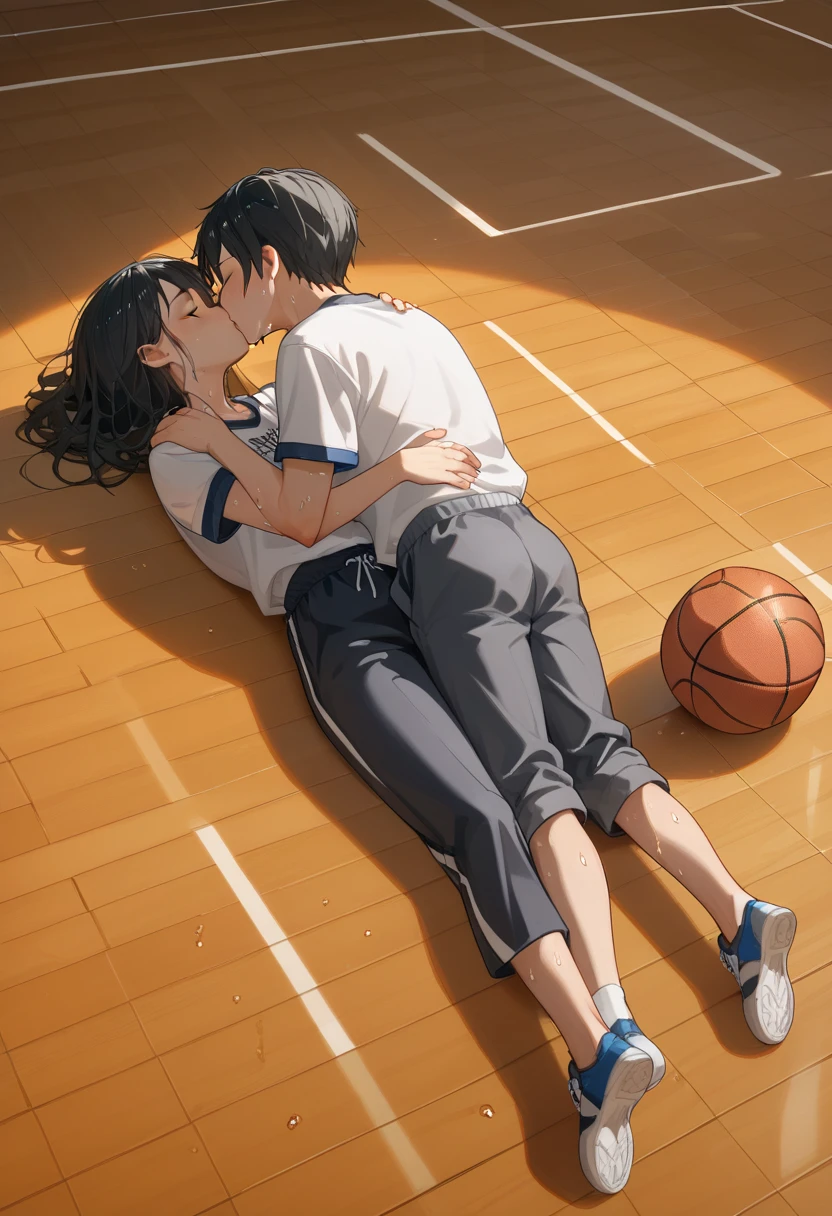 score_9,score_8_up,score_7_up,masterpiece,best quality, source anime, realistic, super detailed, extreme detailed, rating_explicit,
1girl, sitting, leaning back, 1boy, hetero, (vaginal sex), missionary, (kiss, french kiss),
BREAK girl, 22yo, short hair, bob cut, (blunt bangs), black hair, (tareme, detailed cute brown eyes), curled eyelashes, (large breasts:0.9),
shiny hair, beautiful detailed eyes, beautiful face,
slender, small ass, slim legs,
completely nude, (sweat), pussy juice,
embarrassed, blush, (frown), crying,
BREAK (boy, shota, 12yo, little boy), aroused,
outdoors, park, wall, grass,