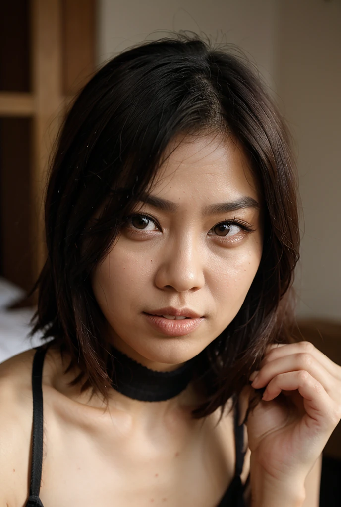 1girl, beautiful detailed female chinese woman, young, china, east asia, east asian face, voluptuous, curvaceous, short, thicc, thick thighs, natural, natural lashes, no makeup, glistening sweat, thin face, cute face, light skin, big cheeks, small eyes, traditional clothing, arafed woman, chinese farmer, china harvest, china rural travel, chinese woman, traditional china, rural china, in bed, makeshift bed, fields, impoverished, disheveled, farmer, farming, messy thick luscious hair, jet black hair, tied short hair, short hair, traditional hairstyle, cute hairstyle, cute haircut, detailed face, penetrating eyes, beautiful detailed lips, extremely detailed skin, detailed clothing, colorful clothing, (best quality,4k,8k,highres,masterpiece:1.2),ultra-detailed,(realistic,photorealistic,photo-realistic:1.37), natural lighting, warm color tones, cinematic composition