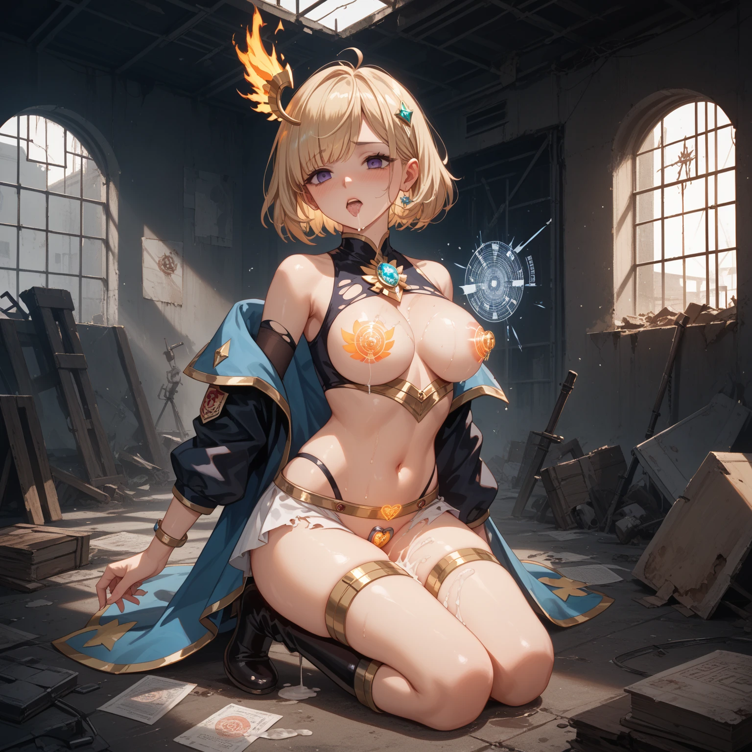 Highly detailed CG unit 8k wallpaper, masterpiece, High resolution, highest quality, highest quality real texture skin, Super Real, Digital Painting, Best image quality, 最High resolution, 8k, ((Highly detailed eyes and face)), 1girl, Beautiful eyes every detail, Full Body Shot, (((Saggy breasts, Gravity-dependent breasts, long chest, Heavy chest, ))), ((disproportionate breasts, huge breasts, sagging breasts, Cleavage, gigantic breasts, erect nipple)), lewd, Prostitute, bitch,