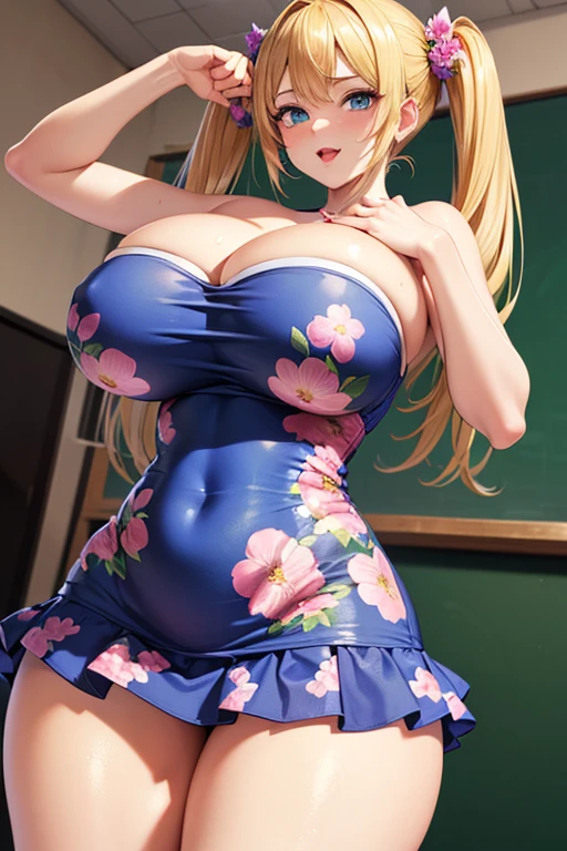 (best quality). (Ultra Detalhado). (1girl), Olhando para o Viewer. (Antecedentes detalhados). belos olhos detalhados. rosto delicado e bonito. (high saturation), seios grandes, droopy breasts, (((sexy high school outfit))), (((short skirt, tie, lingerie)))