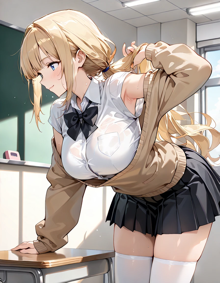 One Woman、Mature Woman、teacher、Beauty、女teacher、女teacher、School、classroom、Many students around、blouse、Short tight skirt、Inserting the penis into the vagina、Intense piston、, Wavy Long Hair, Highest quality, Thick thighs, Big 、Cramp、Big Ass、A nasty smile,  Black Pantyhose、Black bra、panties under pantyhose,My thighs and groin are steamy 、Sweaty panties、Obscene sound effects、Be sexually aroused、Acme、Orgasm、Climax、Cowgirl