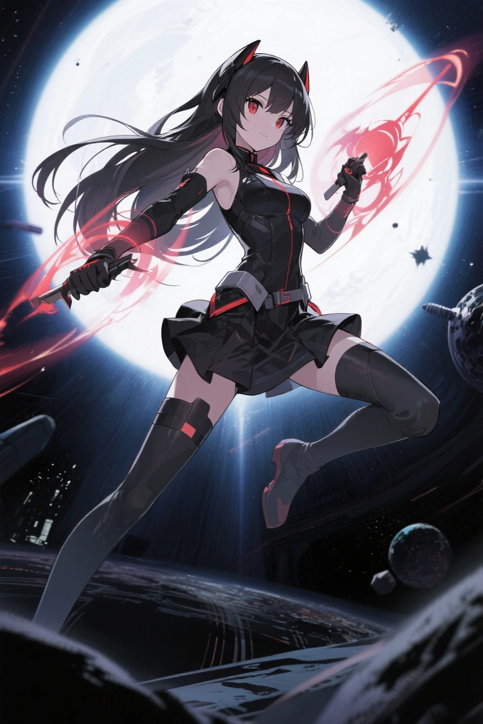masterpiece, best quality:1.2),anime style:1.8, 1girl, solo, Ultra-detailed, best quality,High saturation, flame, gradient, colorful,magic,