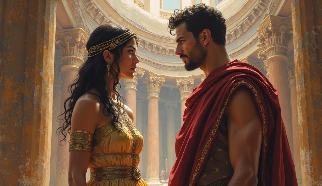 where he met Helena, the tyrant's daughter, who decided to follow Theseus on his adventures, impressed by her leadership.