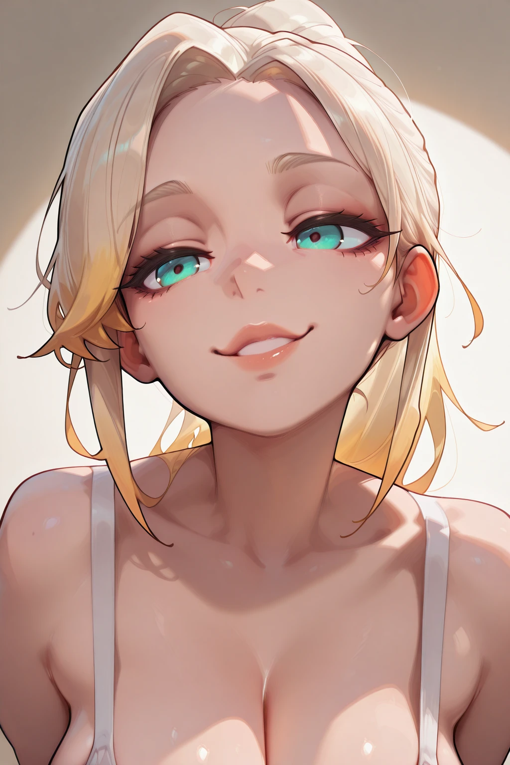 1 girl. A perfect blond christmas gift