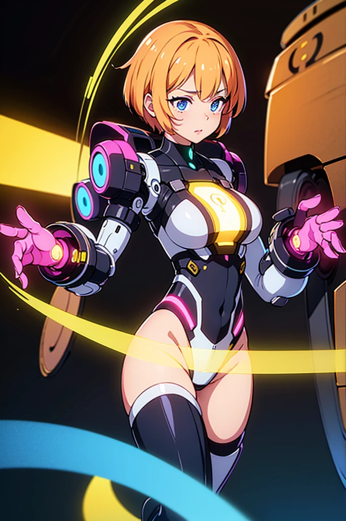 There's a toy of a woman with a gun on a mountain, mecha hembra, ( Figura muy detallada ), Esquema de color Chiho Aoshima, girl in mecha cyber armor, Chica armadura, figma, Pose ruda, Chica Valquiria mecanizada, fully robotic!! Catgirl, biomechanical oppai, Figura completa, Cuerpo extra detallado, Cuerpo completo detallado