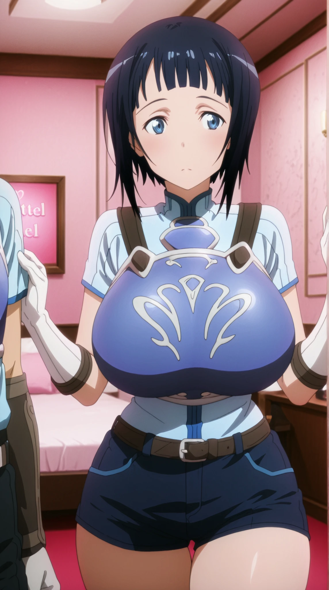 (masterpiece, best quality, ultra-detailed, high resolution, perfect anatomy, detailed, highres, extremely detailed, ultra detailed, very aesthetic:1), (kyoto animation:1.3), (soft shadows), (high quality skin), yuuki_yuna, Yuki Yuna is a brave man, (1girl, hair ornament, red eyes, hair between eyes, White hair ribbon, bright red hair, side ponytail:1.2), (1boy, breastfeeding handjob, nursing handjob, breast sucking, penis,nipples, lactation:1.2)