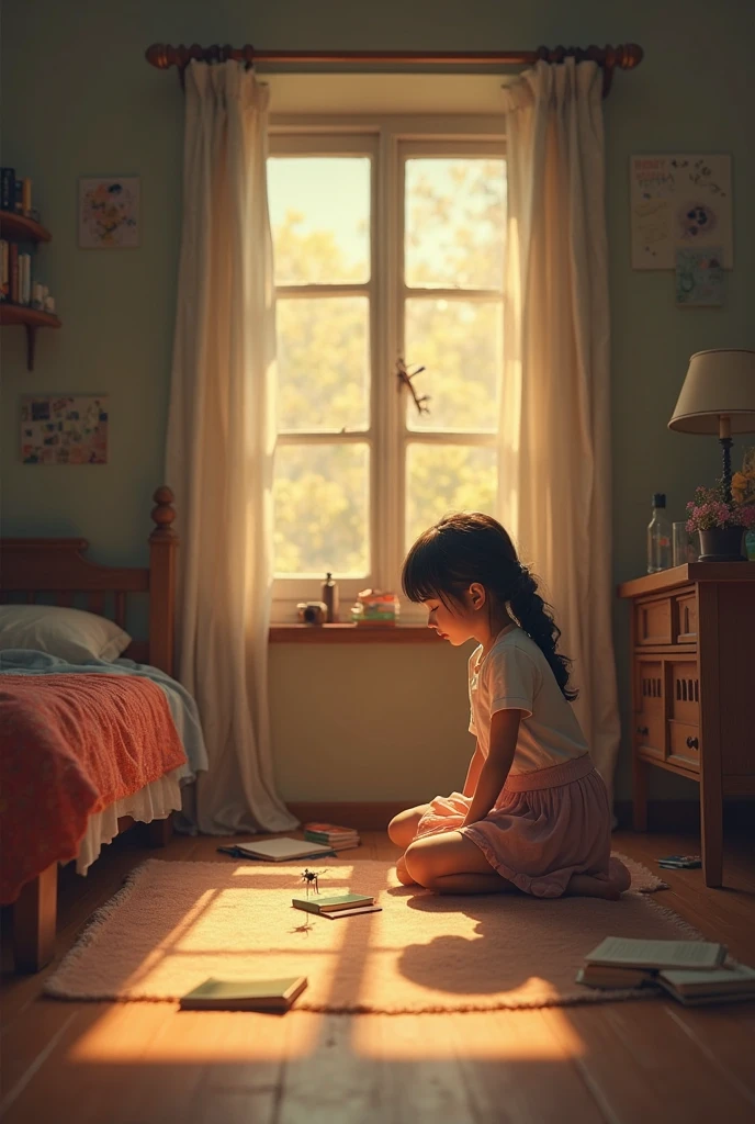 A apartment which is modest and they struggle financially, barely managing basic needs.