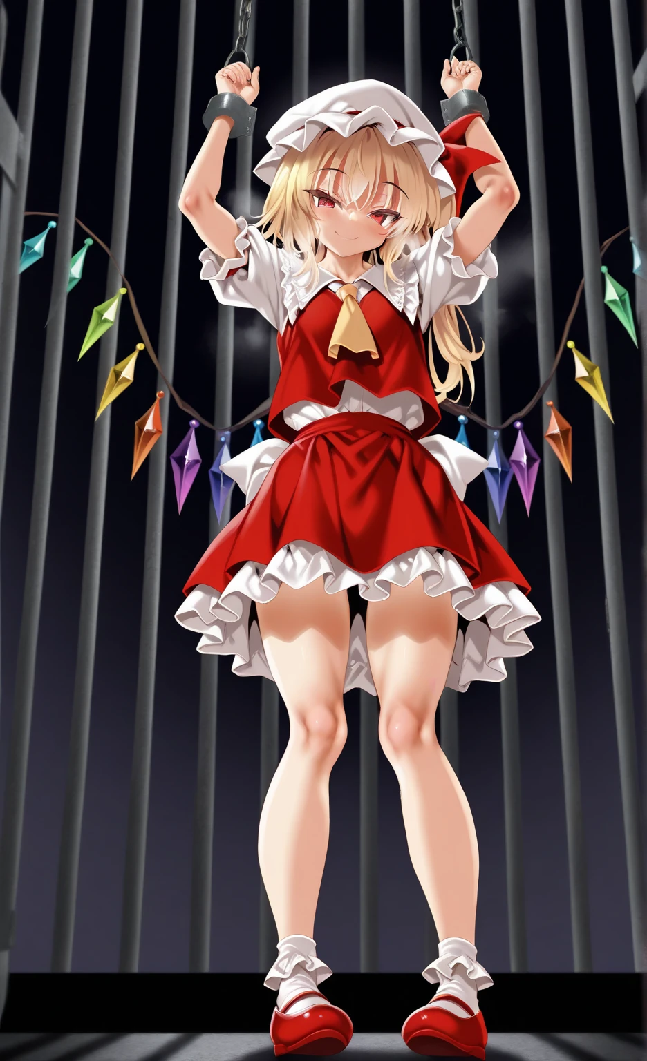 Taiga_Aisaka wearing sexy Brazilian carnival outfit and pink stripper sexy open platform high heels posing front view