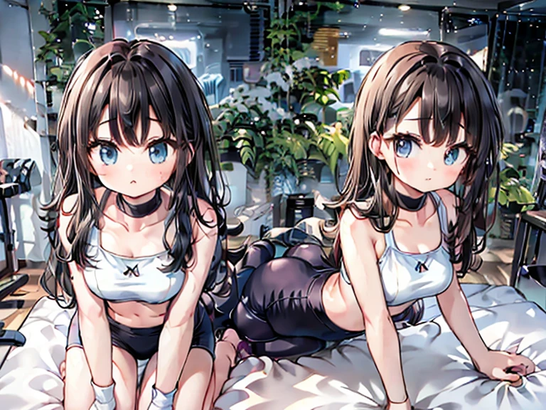 (highest quality:1.4)、(High resolution)、Detailed Background、(Detailed beautiful face:1.4)、Anatomically correct、(Depict the normal number of fingers:1.2)、(Detailed facial expressions)、Beautiful fingers、Beautiful, smooth skin、Teenage beauty、(Two women:1.2)、(Huge breasts:1.3)、cute hair color、brown hair、Bobcut、ponytail、long、Realistic、Perfect body line、Cowboy Shot、Attraction Park、
cute、Thrilling attractions、Looks like a fun atmosphere、Stretch your arms、Show your side、

(Two beautiful girls excited about riding a thrilling machine:1.5)、

I&#39;m extremely excited、eyes wide open、Mouth slightly open or smiling、A slight redness on the face and neck due to an increased heart rate、

Sportswear、Sports bra and leggings、
Choose a cute dress for a feminine look、(No sleeve:1.3)、
Choose a dress made of a material and length that is easy to move in and pair it with sneakers.、cute
