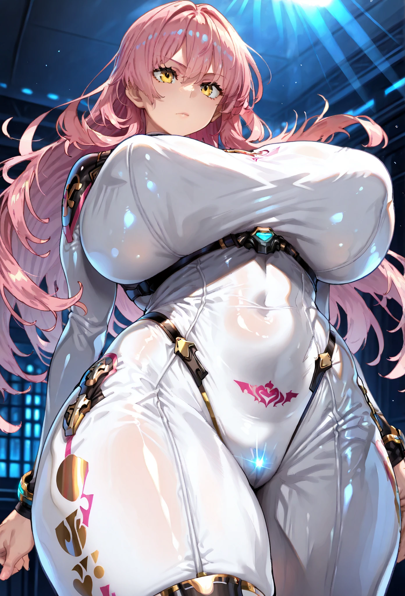 Highest quality, masterpiece, Ultra-high resolution, female、Big Breasts、Strapped to a restraint、Lots of suction tubeagical power continues to be absorbed、魔法少femaleが大人になった、mechanical、Expressionless、Hollow Eyes