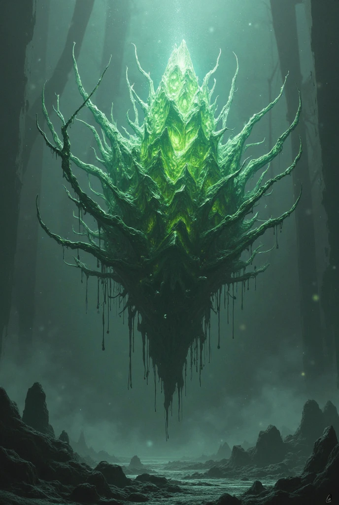 Alien tentacle creature with tentacle cocks that branch out from a central body with one large eyeball