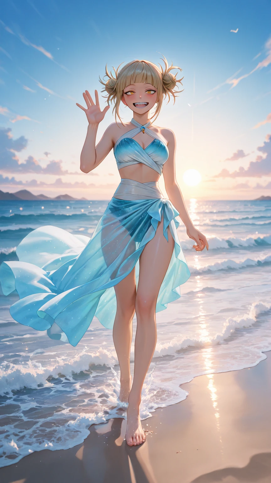 The Birth of Aphrodite, standing on the beach,
Aesthetically, Beautiful, A high resolution, high detail microcosm, Micro-detailing, Drawing, asymmetry, professional photo