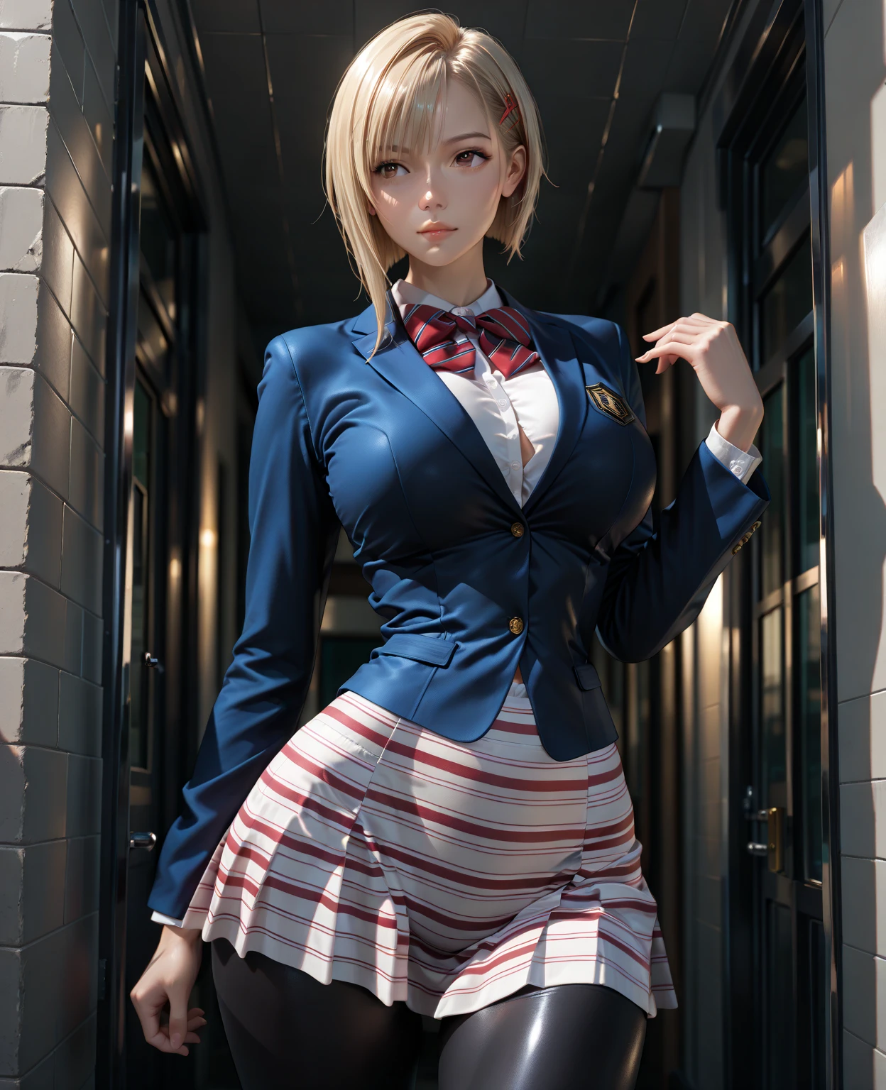High-definition images, atmospheric perspective, 8K, Super detailed, Accurate, highest quality, anime background, 1 female, (??????? face), (droopy eyes), (blush), (sleepy), Exquisitely designed pastel striped panties, (Her wet panties are digging into her crotch.), Draw pants with super precision), ((showing off her panties)), spread legs, open your mouth, gray suit, ((swollen areola)), A country boy in ugly clothes, Thigh-high stockings, hair up, Strange pose, outside, straddle, night, in the rain,Sweat
