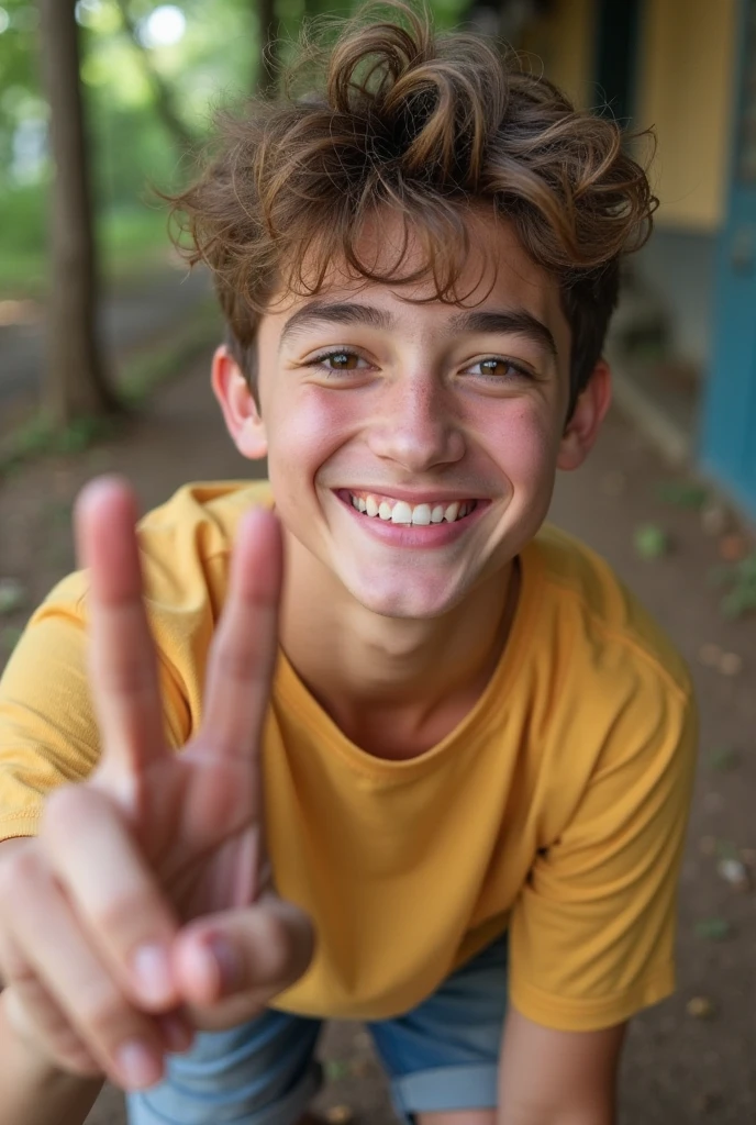 Sad skinny boy , freinds laughing on him