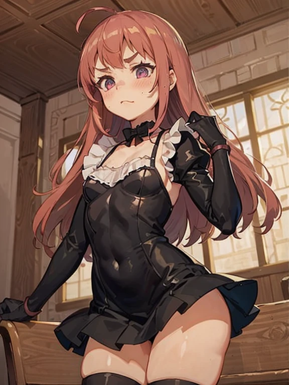 score_9, score_8_up, score_7_up, score_6_up, score_5_up, score_4_up, source_anime, 1woman, she sit on chair, smile, red hair, braids, close eyes, w-w-chain, shackles, put on wrist, hands, show woman in shackles,bracelets with chains, long hair, green shirt, shorts, thigh boots, sexy boots, night, key dungeon, best quality, best res, 4K UHD,
 