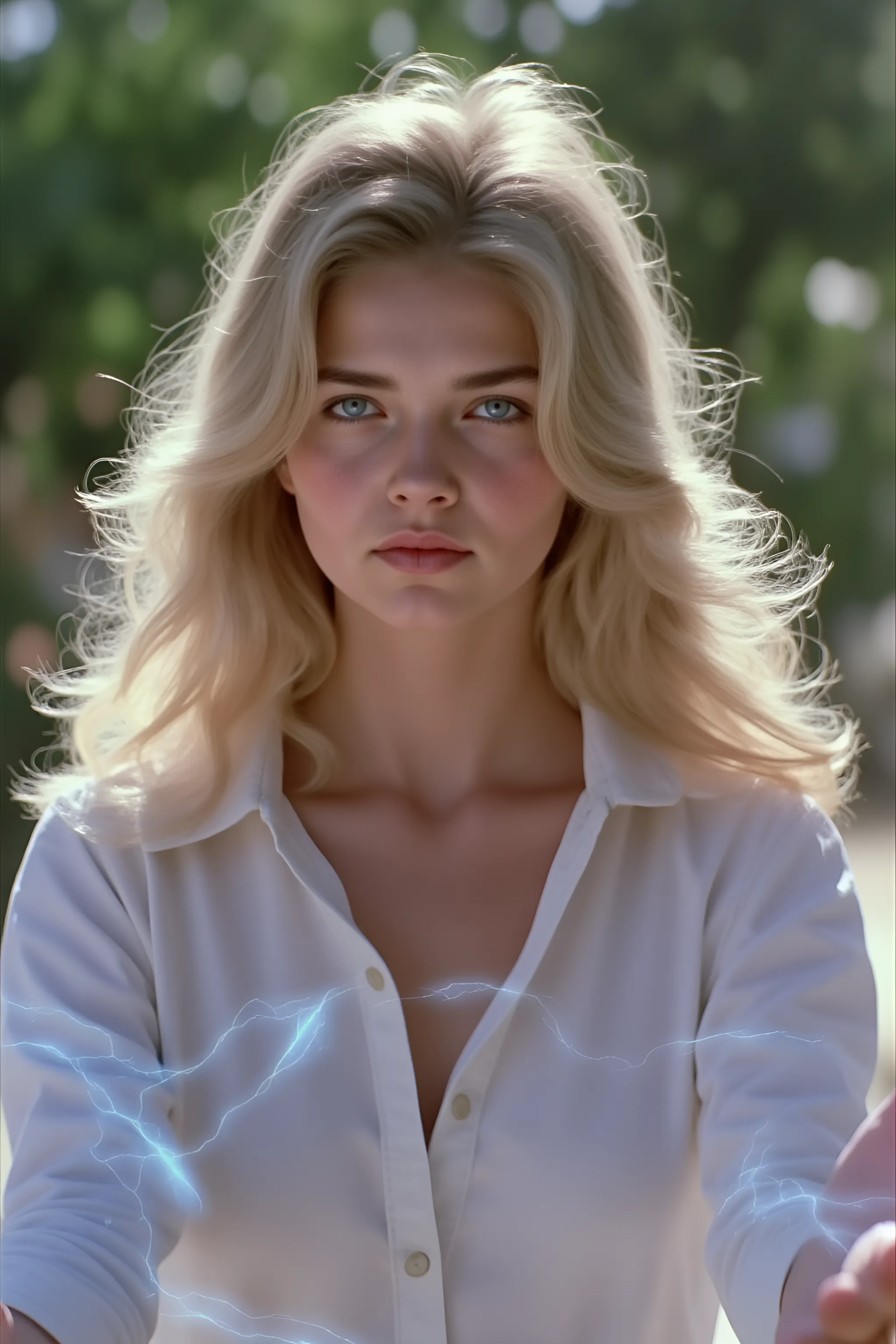 (((full body focus))),(((full nude))),(1woman),blonde,((office hairstyle)),((front view)),expressionless,25 years old, beautiful woman,green eyes,(looking at the viewer),small nose,(Slanted Eyes),monolid,(Standing upright posture),symmetry,((8k)),kristanna loken face,legs spread, best quality, realistic, front pov,