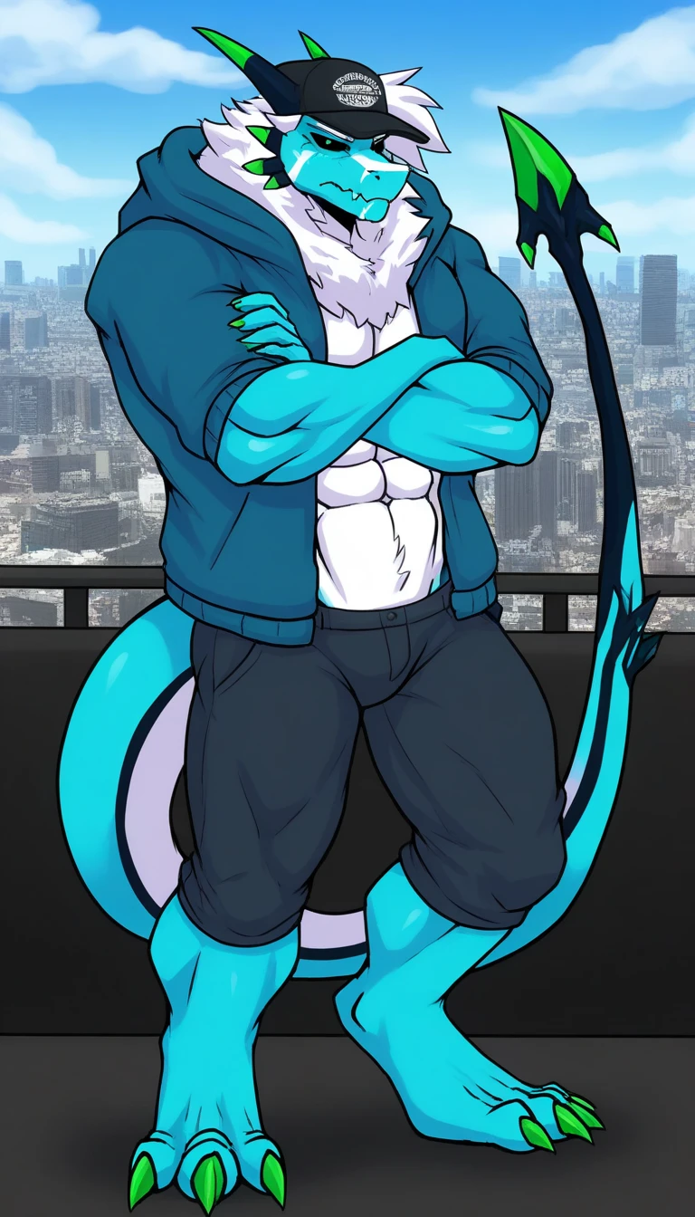 Highest quality、Anthropomorphic shark character、Oversized shirt、High leg underwear、Thong Panties、sneakers、cyber punk、male、Skimpy、Used condoms scattered around、Nightclub