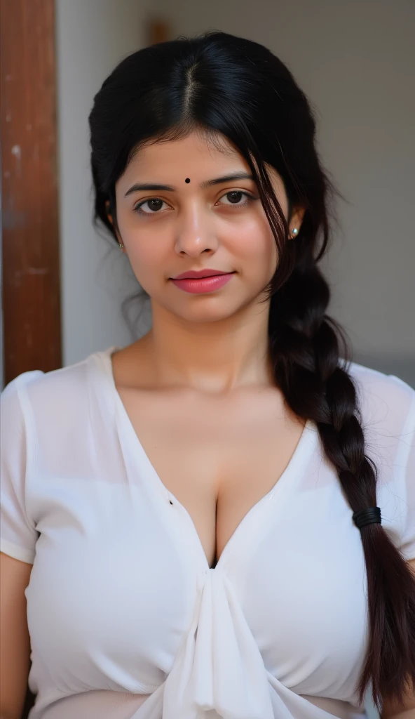 ((best quality)), ((masterpiece)), (detailed), (perfect face), ((beatiful adult white indian girl)), (nice cleavage)