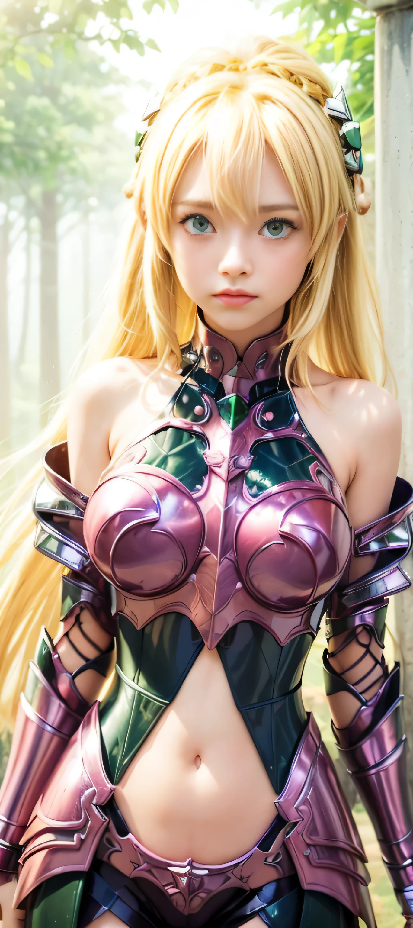 masterpiece, best quality, (realistic,photo-realistic:1.4), (RAW photo:1.2), extremely detailed CG unity 8k wallpaper, delicate and beautiful, amazing,finely detail, official art, absurdres, incredibly absurdres, huge filesize, ultra-detailed,extremely detailed eyes and face,light on face,alice zuberg,(little smile),(blonde hair:1.4),(long hair:1.4),(ponytail:1.4),(wearing green lingerie:1.5),(cave background:1.4),(tentacle on body:1.6),