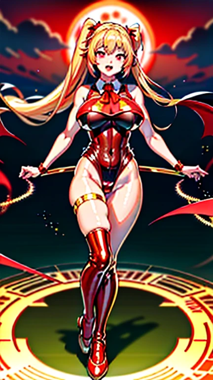 (Side view),Dynamic Angle,Ultra-detailed, illustration, Close-up, straight on, 1girll,
((souryuu asuka langley, Interface headset, red leotard:1.4, Blonde)),Her eyes shone like dreamy stars,(Glowing eyes:1.233),(Beautiful and detailed eyes:1.1),(Expressionless,Closed mouth),(standing),(Night:1.2),Dreamy,perfect butt,独奏