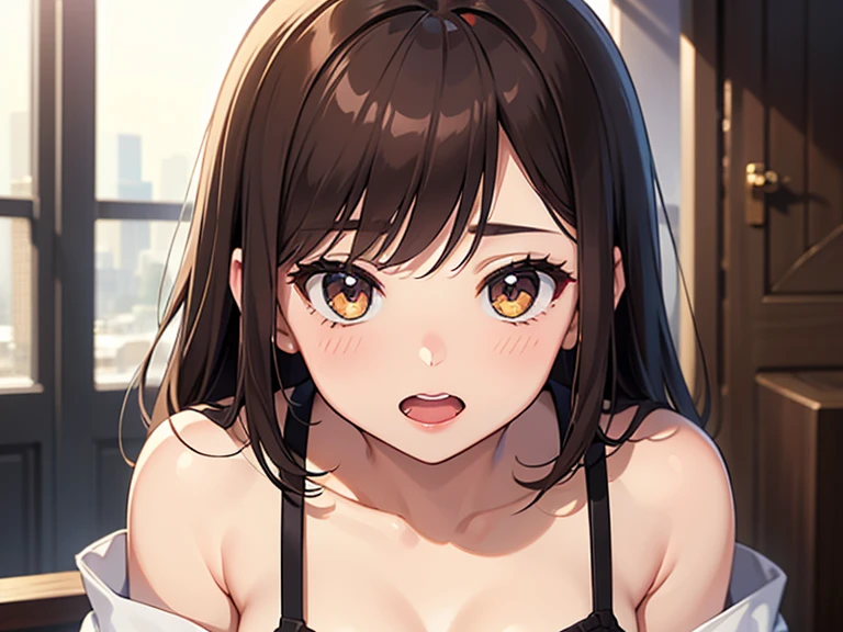 Ochako uraraka a close up of a woman with a very big breast on a bed, very perfect position, hot teen girl, the super hot and sexy, webcam footage, teen girl, young and cute girl, highly realistic. live cam, breath taking beautiful, 19-year-old girl, full pov, neatly coming out of her head, good young girl