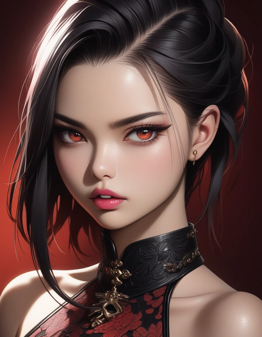 a masterpiece painting of the Pirate Queen, ((photorealistic face)), ((big cleavage)), (sexy figure), ((realistic body), epic scenery, 8k, D&D, fantasy, intricate, elegant, complex, highly detailed, digital painting, vivid, atmospheric lighting, cinematic composition, elaborate background, volumetric, depth of field, artstation, award winning, concept art, matte, sharp focus, illustration, art by ilya kuvshinov and maciej kuciara and mark ryden