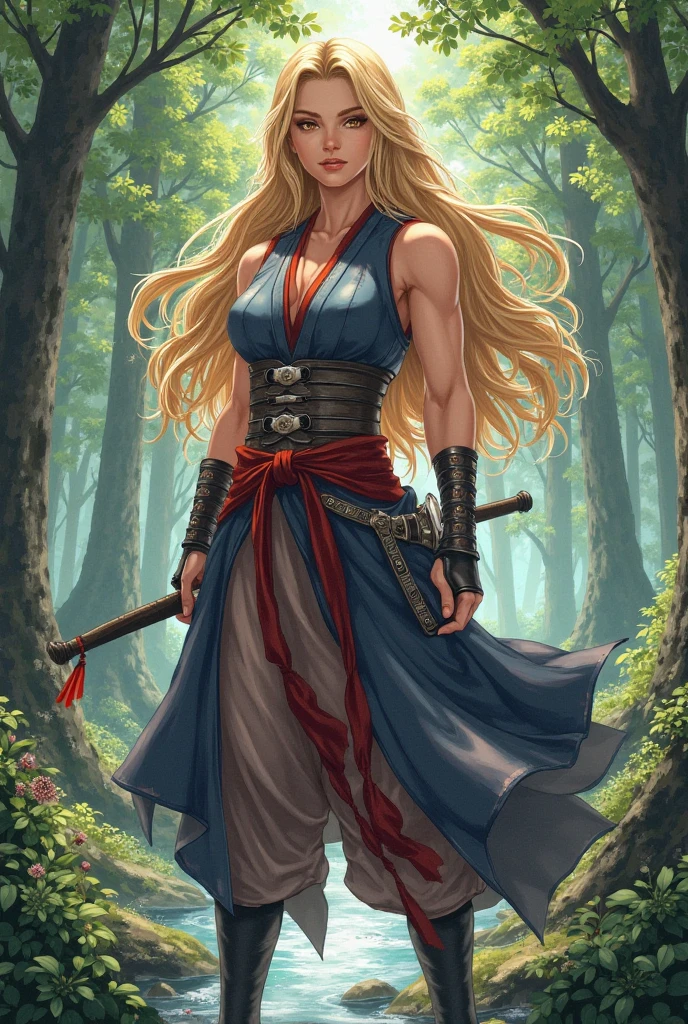 Kunoichi from Naruto blond with blue eyes