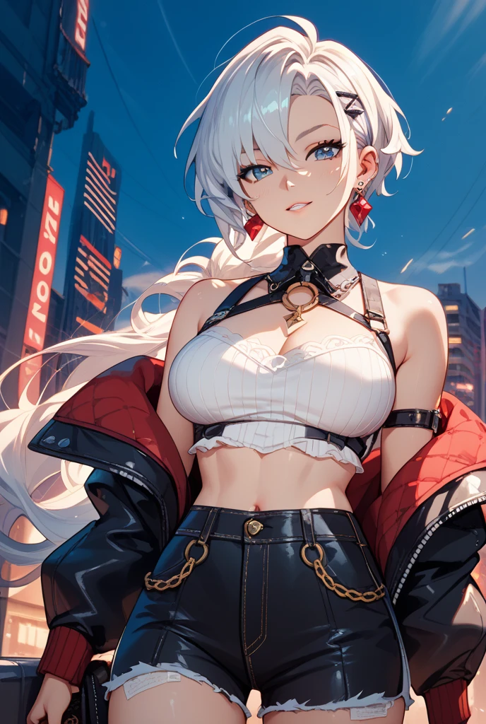 ShenheV4, tight pants, sportswear, butt, seductive, thick thighs, night city view, realistic, best quality, masterpiece, ultra detail, ultra high res, extreme detail, skin tight outfit, seductive, realistic, best quality, masterpiece, ultra detail, ultra high res, extreme detail, 8k, round ass, perfect face, detailed face, extreme detail, voluptuous, realistic, 1girl, solo, long hair, looking at viewer, smile, big breasts, night city background, butt, bare shoulders, tight shirt, closed mouth, portrait, skin tight outfit, silver hair