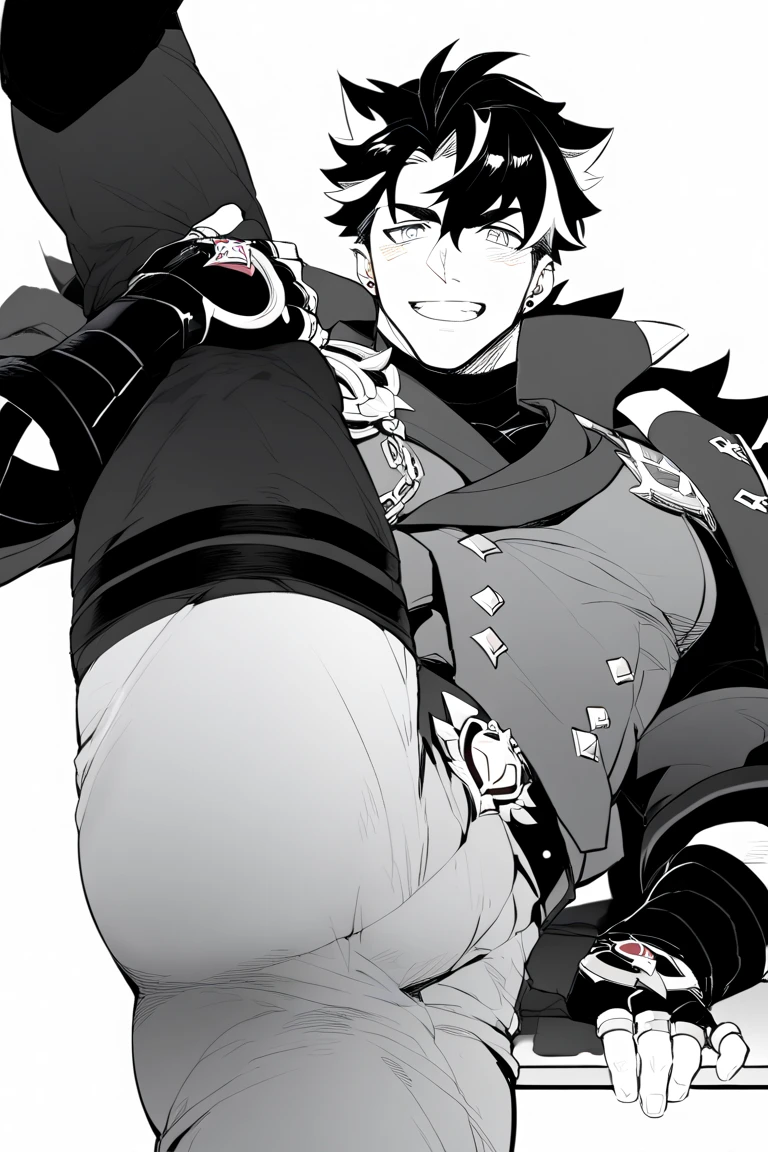 ((cape, black robe, headband, 2 dragons)),Huge erect penis、Well-trained muscles,Young boy,Face in pain,Crying face,Drooling,Protruding veins in the body,Bodybuilder-like muscles,Ejaculating penis,Sexy nipples,((AshtonAnchors)),squat,Ejaculate a lot,Trembling,Expressions of drowning in pleasure,Take medication,2boy~4boy,Fire spewing from penis